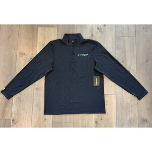 NWT LIV Golf Torque Quarter Zip Pullover Mens Large Black Joaquin Niemann Tour
